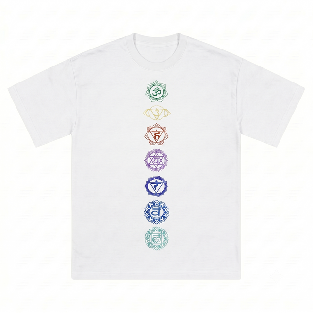 Seven Chakra : Printed Oversized T-Shirt