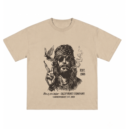 I am Peace : Printed Oversized T-Shirt - Peepri