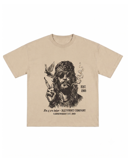 I am Peace : Printed Oversized T-Shirt