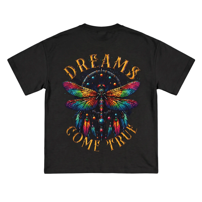 Dream Dragonfly : Printed Oversized T-Shirt