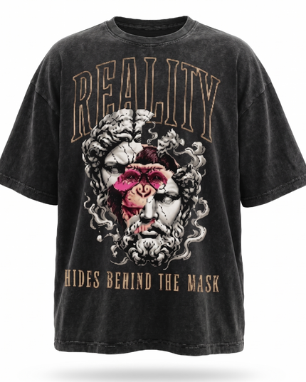 Monkey Mix : Acid Washed Oversized T-Shirt