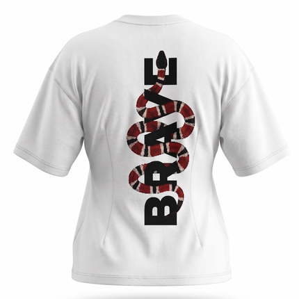 Brave Printed Oversized T-Shirt