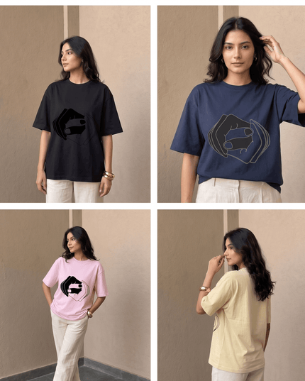 Together : Printed Oversized T-Shirt - Peepri