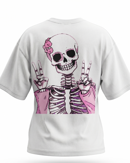 Victory Ghost : Printed Oversized T-Shirt