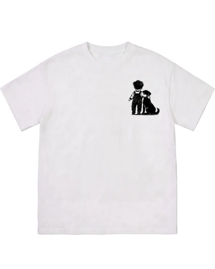 Dog Lover : Printed Oversized T-Shirt