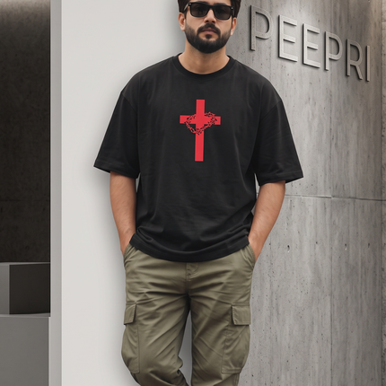 Jesus : Printed Oversized T-Shirt