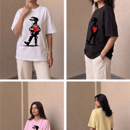 Jhonny Walker : Printed Oversized T-Shirt - Peepri