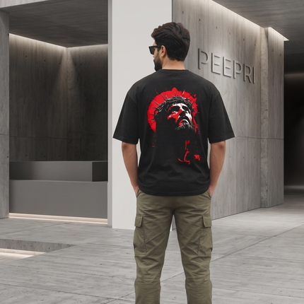 Jesus : Printed Oversized T-Shirt