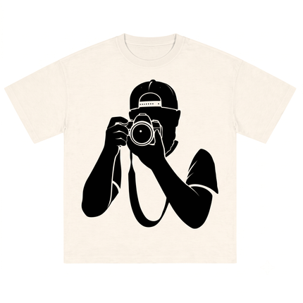 Men Photographer : Printed Oversized T-Shirt - Peepri