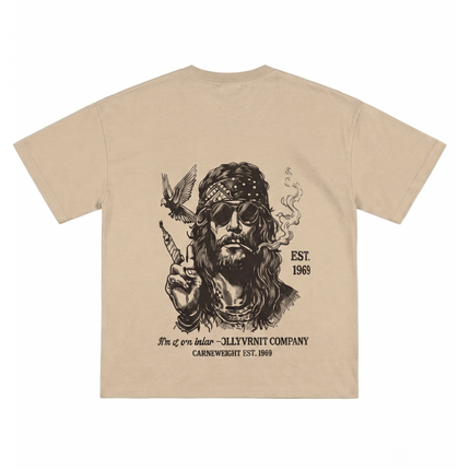 I am Peace : Printed Oversized T-Shirt - Peepri