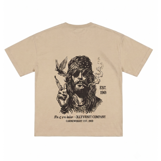 I am Peace : Printed Oversized T-Shirt