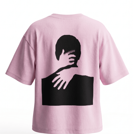 Hugging self : Printed Oversized T-Shirt - Peepri