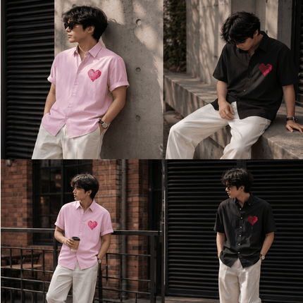 Heart : Oversized Shirt - Peepri