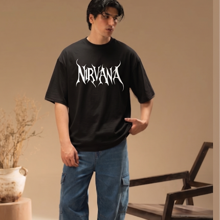 NIRVANA : Printed Oversized T-Shirt