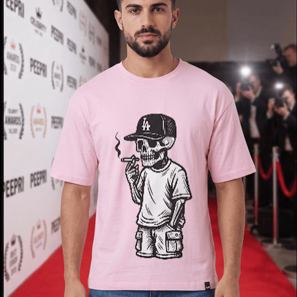 Official Peepri Logo Graphic Oversized T-Shirt – White | 100% Cotton | Relaxed Fit Unisex Tee - Peepri