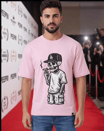 Official Peepri Logo Graphic Oversized T-Shirt – White | 100% Cotton | Relaxed Fit Unisex Tee - Peepri