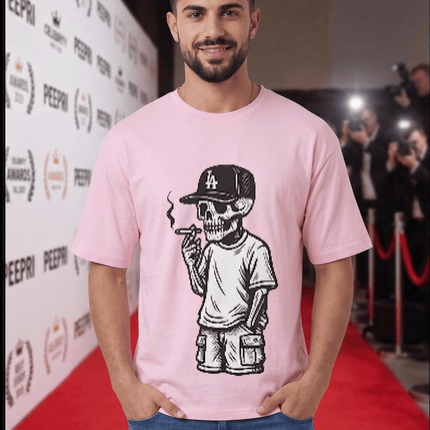 Official Peepri Logo Graphic Oversized T-Shirt – White | 100% Cotton | Relaxed Fit Unisex Tee - Peepri