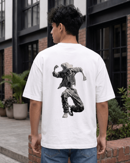 Michael Jackson : Graphic Oversized T-Shirt – White | 100% Cotton | Relaxed Fit Unisex Tee - Peepri