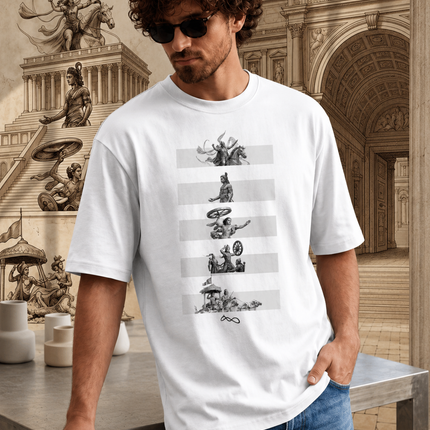 Mahabharat : Printed Oversized T-Shirt