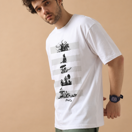 Mahabharat : Printed Oversized T-Shirt