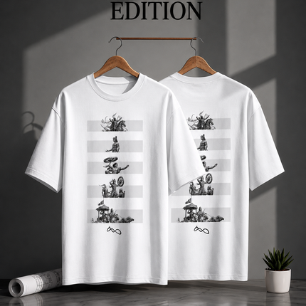 Mahabharat : Printed Oversized T-Shirt