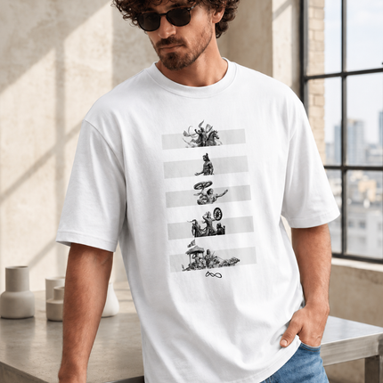 Mahabharat : Printed Oversized T-Shirt
