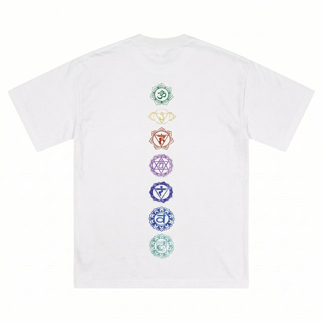 Seven Chakra : Printed Oversized T-Shirt