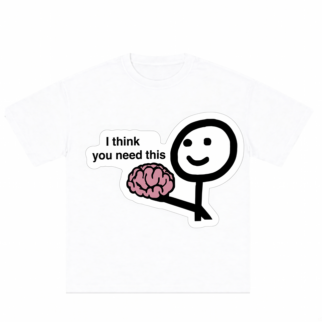 My Brain Printed Oversized T-Shirt