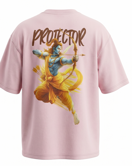 The Protector :  Printed Oversized T-Shirt