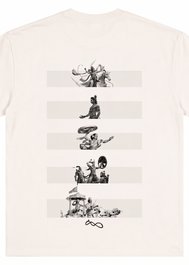 Mahabharat : Printed Oversized T-Shirt