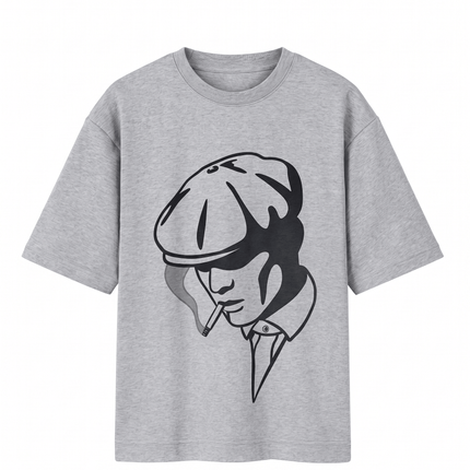 Gentle Men : Printed Oversized T-Shirt - Peepri