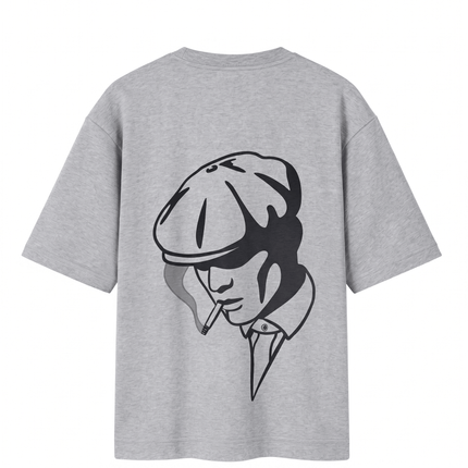 Gentle Men : Printed Oversized T-Shirt - Peepri