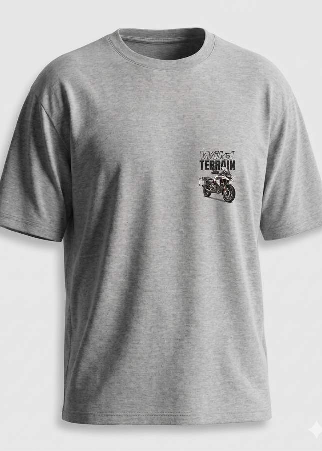 Bike Love Wild Terrain : Printed Oversized T-Shirt