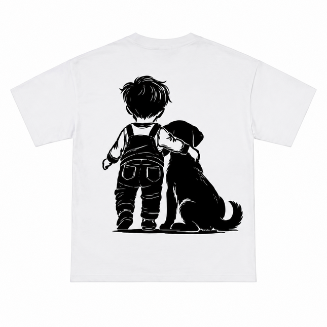 Dog Lover : Printed Oversized T-Shirt