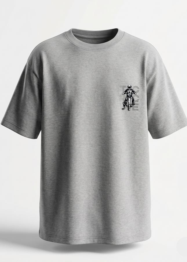 Bike Love Torque : Printed Oversized T-Shirt