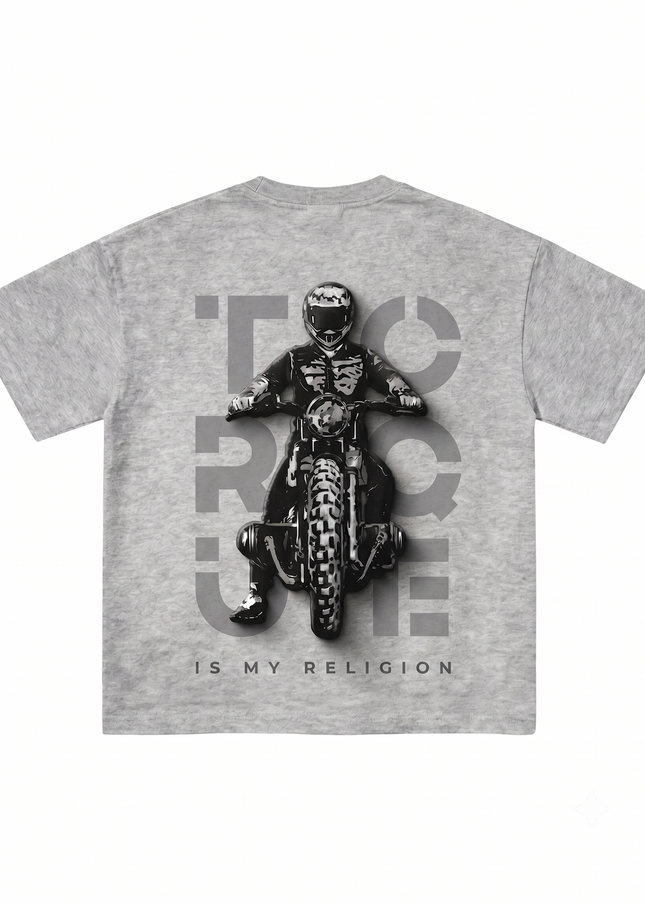 Bike Love Torque : Printed Oversized T-Shirt
