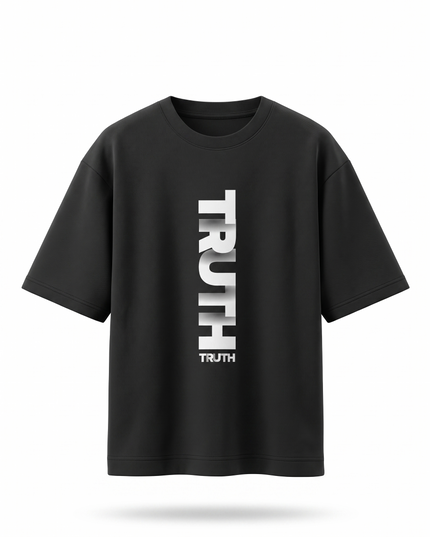 Truth : Printed Oversized T-Shirt