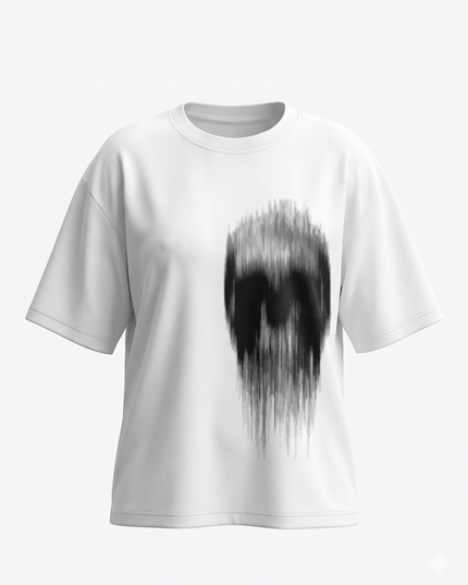 Ghost in Motion : Printed Oversized T-Shirt - Peepri
