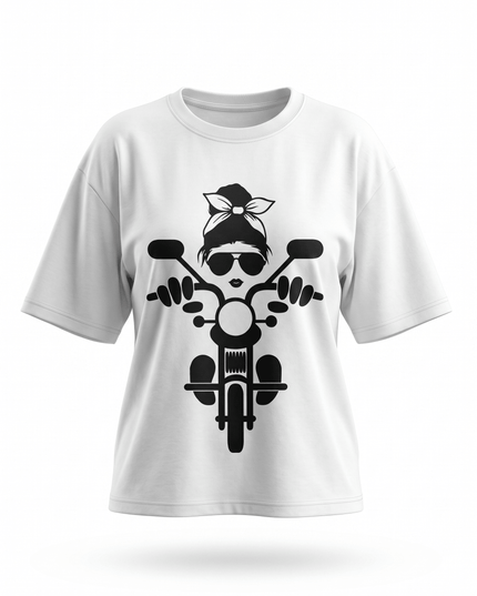 Ride Smart : Printed Oversized T-Shirt - Peepri