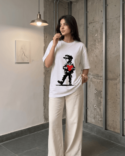 Jhonny Walker : Printed Oversized T-Shirt - Peepri