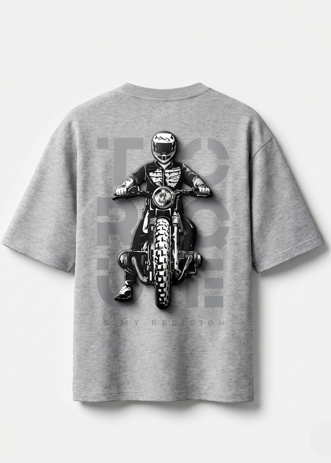 Bike Love Torque : Printed Oversized T-Shirt