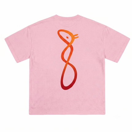 Rainbow Hair Girl : Printed Oversized T-Shirt