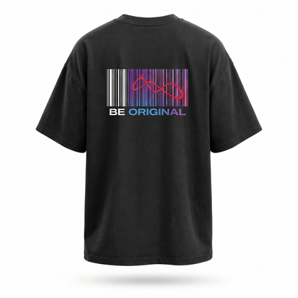 Be Original Official Logo : Printed Oversized T-Shirt - Peepri