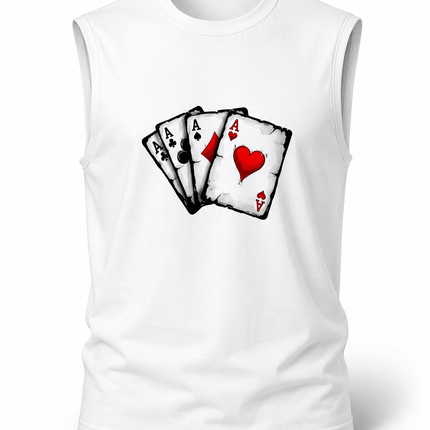 Cards King : Men's Tank Top - Peepri