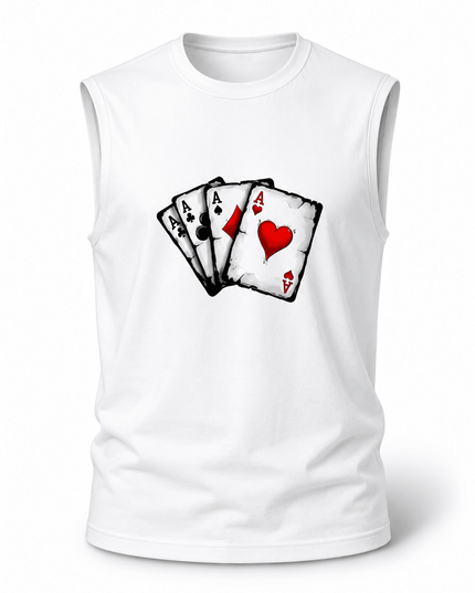 Cards King : Men's Tank Top - Peepri