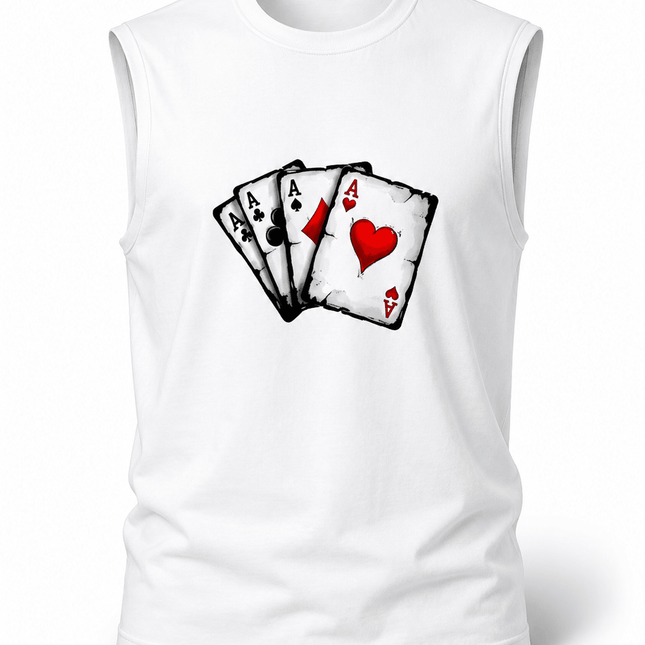 Cards King : Men's Tank Top - Peepri