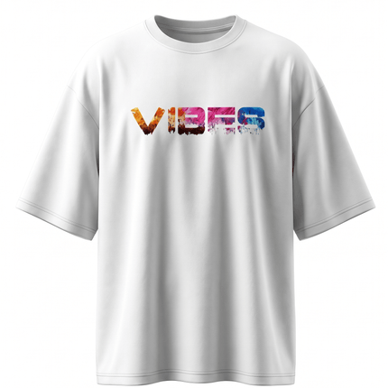 Vibes : Printed Oversized T-Shirt - Peepri