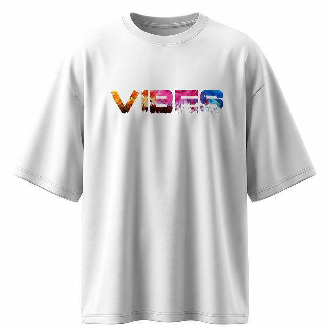 Vibes : Printed Oversized T-Shirt
