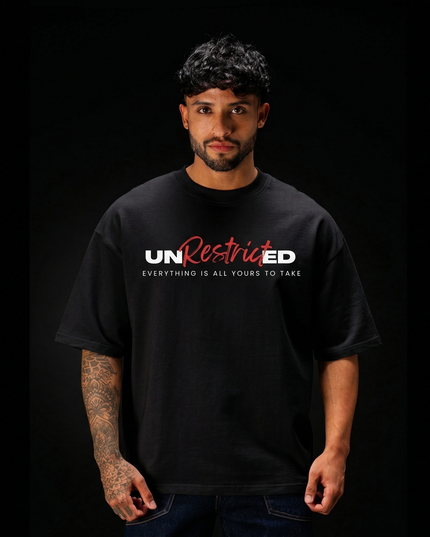 Unrestricted - Bike Lovers : Printed Oversized T-Shirt