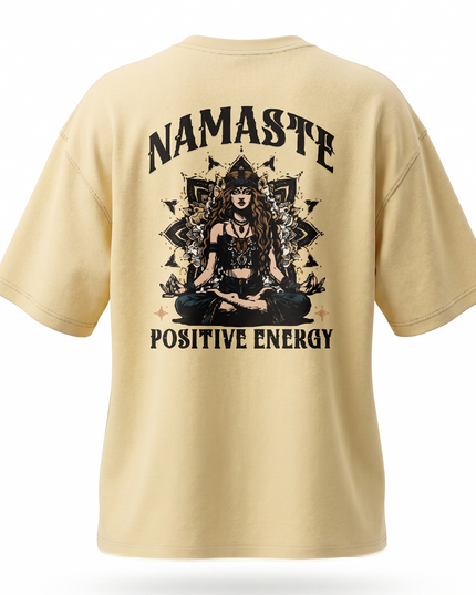 Namaste : Printed Oversized T-Shirt